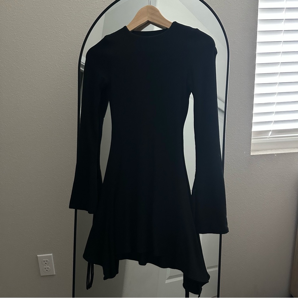 Oh Polly Black Long Sleeve Dress Sz 0 NWOT - Picture 3 of 5